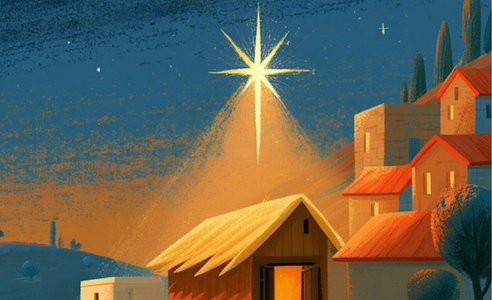Bethlehem under the Christmas star
